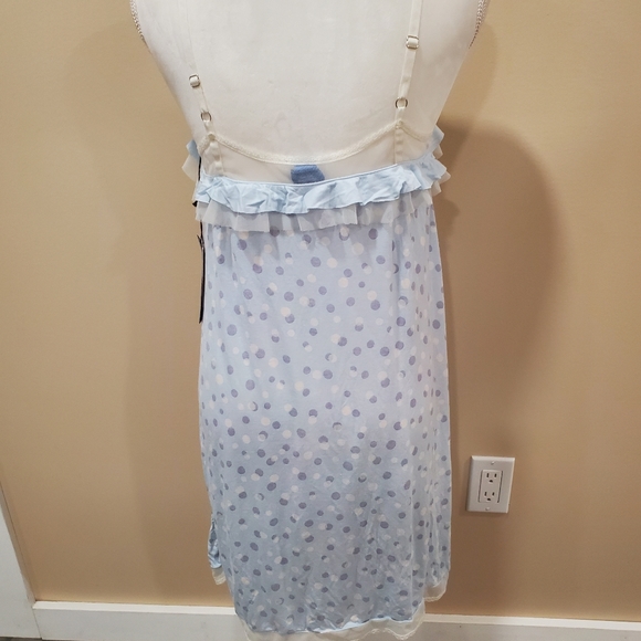 Simply vera vera wang polka dot ruffle lace trim chemise - Picture 8 of 12